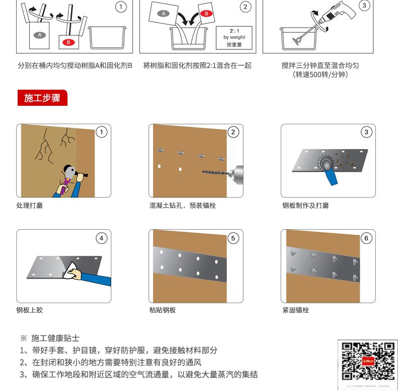 包钢茄子河粘钢加固施工过程